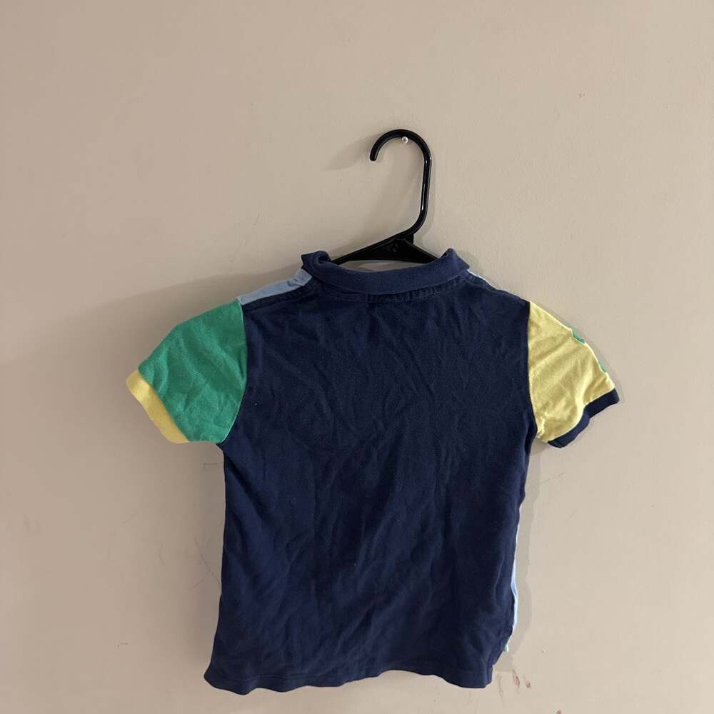 Polo Ralph Lauren Boys' Color Blocked Polo Shirt, Sz 5, Big Pony, "3" Sleeve - Picture 5 of 5